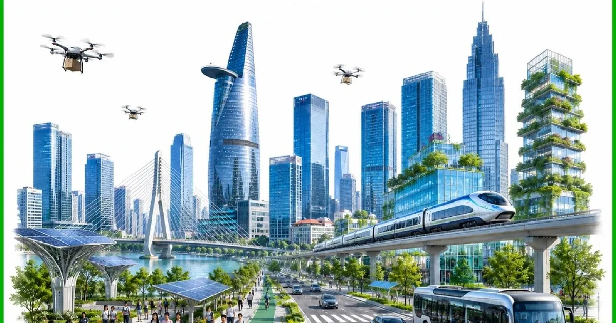 Nghị quyết 09-NQ/TW: Định lượng các mốc phát triến Thành phố Hồ Chí Minh đến 2075 từ góc nhìn dòng vốn đầu tư