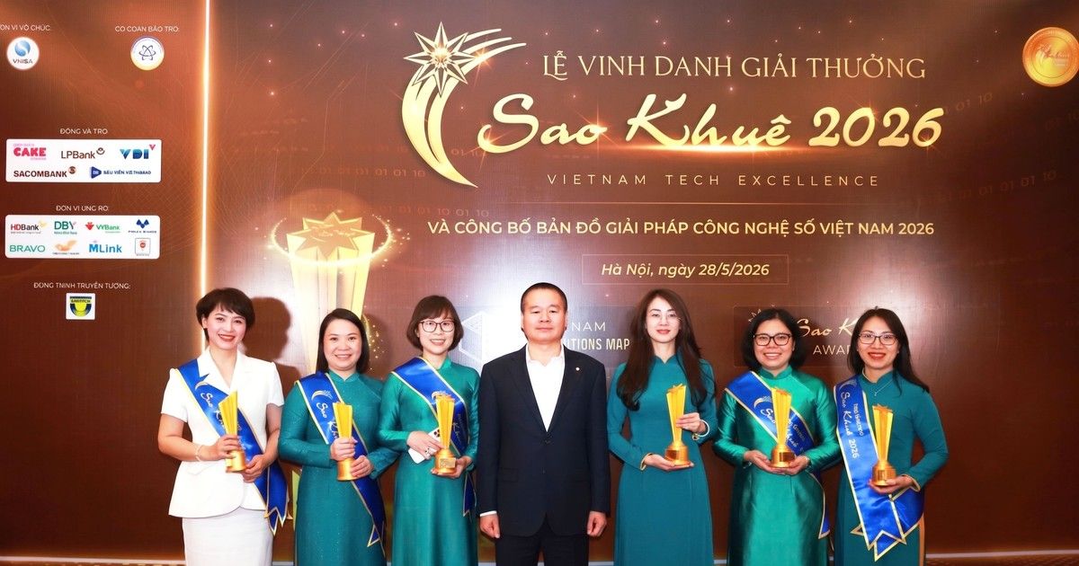 BIDV và 6 giải pháp ngân hàng số đạt giải Sao Khuê 2026: Khối lượng đầu tư và bản chất dòng tiền số hóa