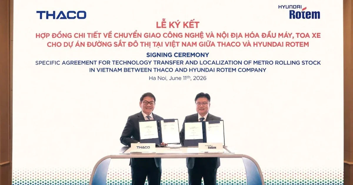 THACO và Hyundai Rotem thúc đẩy nội địa hóa sản xuất đầu máy toa metro tại Việt Nam: Tác động đến chuỗi cung ứng ngành đường sắt