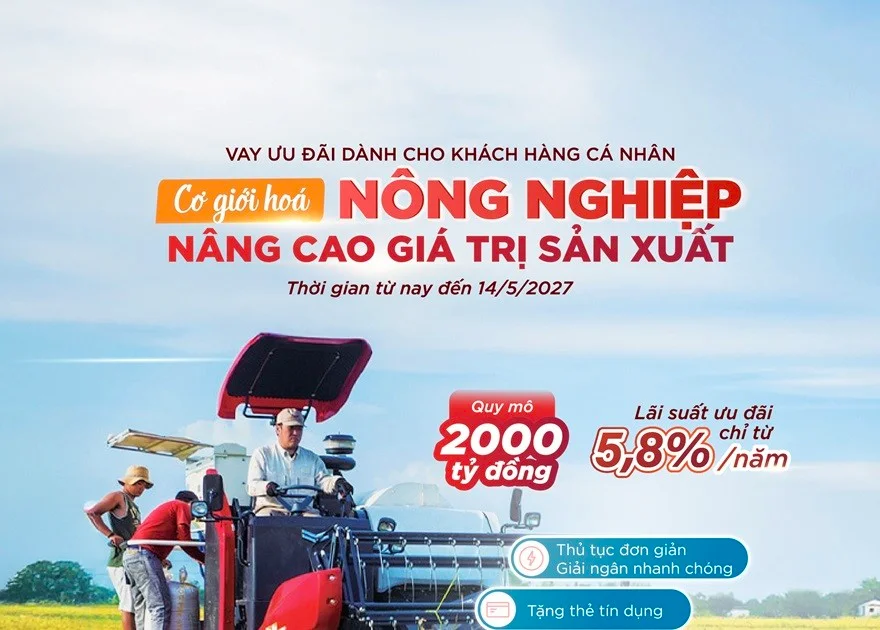 Agribank mở gói tín dụng 2.000 tỷ đồng cho cơ giới hóa nông nghiệp: Tín hiệu dòng vốn ưu đãi và tác động đến chi phí đầu vào sản xuất