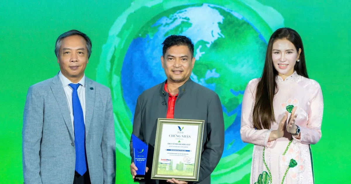 Vietjet hai năm liên tiếp được vinh danh Top Doanh nghiệp ESG Việt Nam Xanh – Tín hiệu từ chiến lược phát triển bền vững