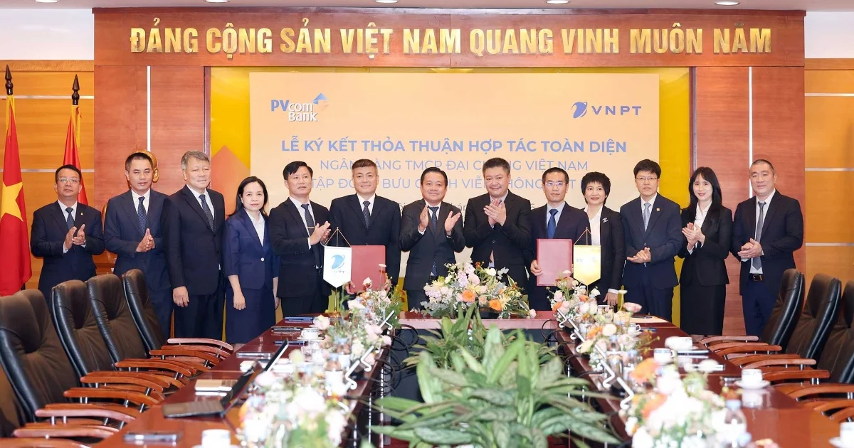 PVcomBank và VNPT hợp tác chiến lược: Định hình mô hình tài chính số tích hợp hạ tầng viễn thông