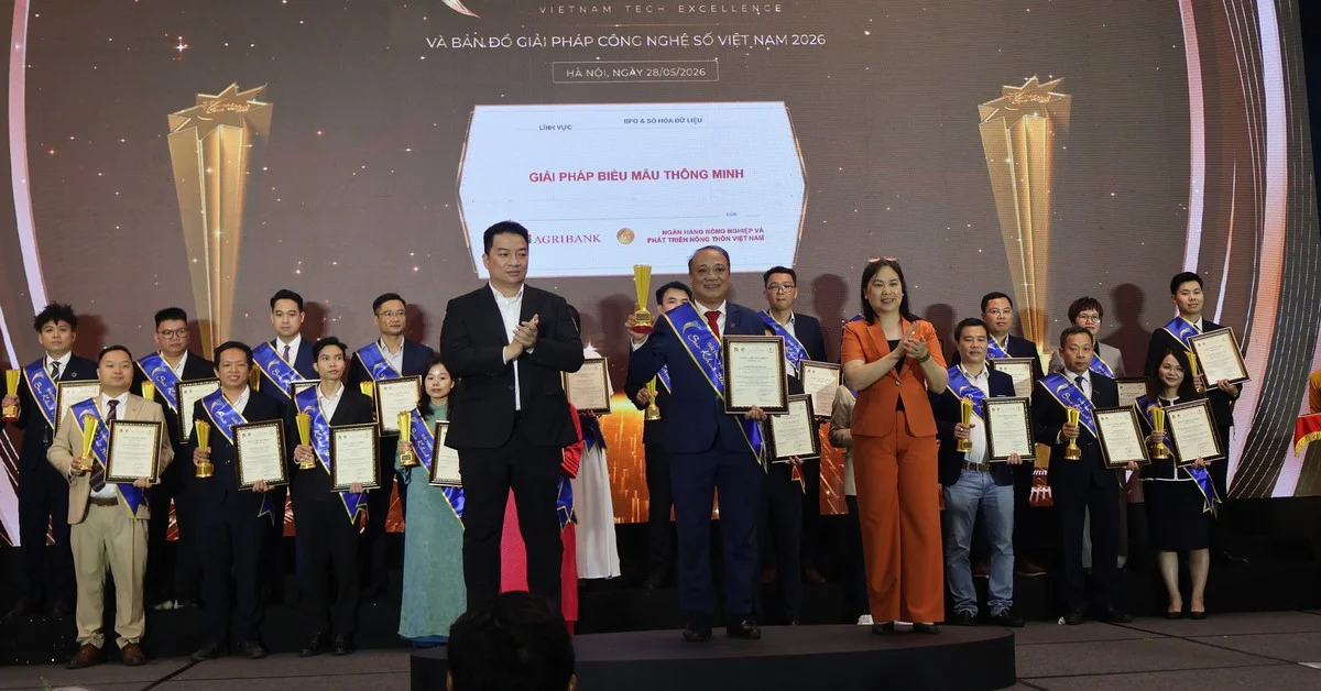 Agribank: Hai giải pháp số được vinh danh tại Sao Khuê 2026 – Bước đi trong chiến lược số hóa ngân hàng