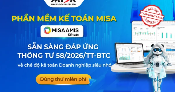 Từ Thông tư 58/2026/TT-BTC: MISA tích hợp AI và bài toán chuyển đổi số cho doanh nghiệp siêu nhỏ