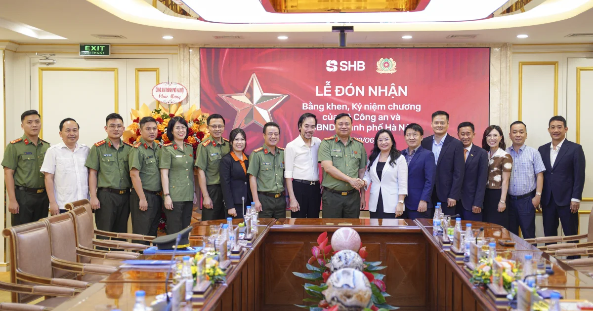 SHB nhận Bằng khen Bộ Công an: Tín hiệu củng cố vị thế ngân hàng trong hệ thống an ninh tiền tệ