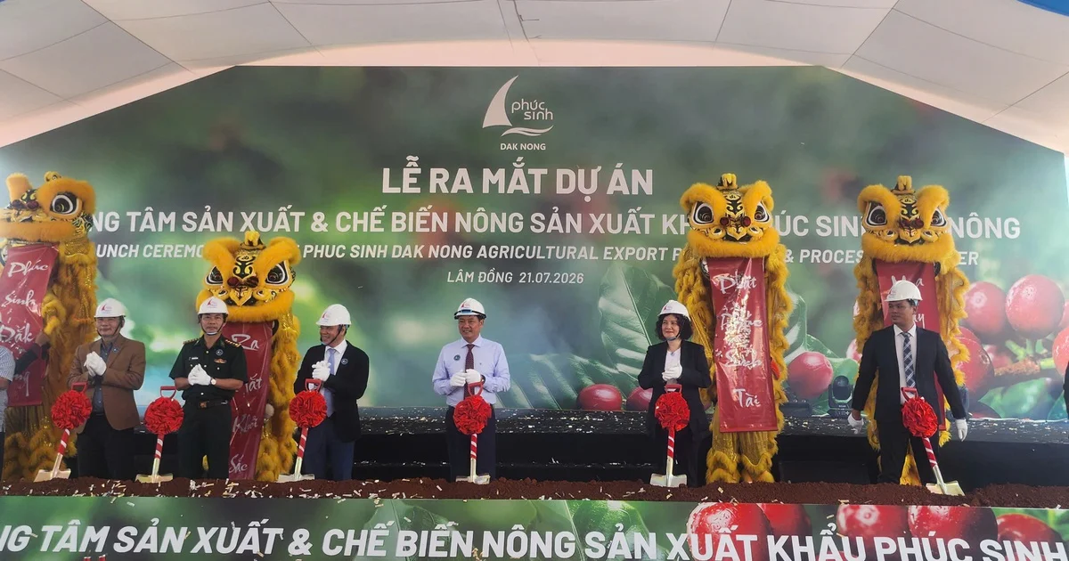 Tập đoàn Phúc Sinh khởi công Trung tâm sản xuất và chế biến nông sản quy mô lớn tại Lâm Đồng